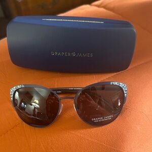 Draper James Black Sunglasses with Sparkle Detail